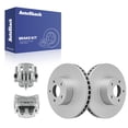 thumbnail image 1 of AutoShack Front Vented Coated Brake Rotors + Calipers 4-PC Brake Kit Replacement for 2002-2016 Subaru Impreza 2005-2006 Saab 9-2X 2003-2004 Subaru Legacy ArmorStop 10.89" (276.6 mm), 1 of 5