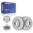 thumbnail image 1 of AutoShack Front Vented Coated Brake Rotors + Calipers 4-PC Brake Kit Replacement for 2004-2010 Toyota Sienna 2005-2007 Toyota Avalon ArmorStop 11.65" (296 mm), 1 of 5