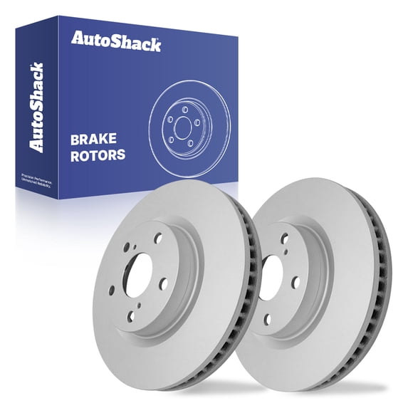 AutoShack Front Brake Rotors for Toyota & Lexus, Camry 2007-2017 RAV4 2006-2018 ES350 2007-2018 Avalon 2008-2018, FWD AWD 4WD L4 2.4L 2.5L V6 3.5L - Coated - ArmorStop - 11.65" (296 mm), 5-Lug