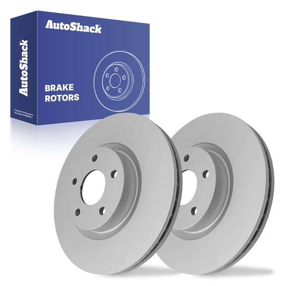 AutoShack 12.6" (320 mm) Front Vented Brake Rotors Coated | Replacement for 2013-2019 Ford Escape 2013-2014 Ford Focus 2018-2019 Lincoln MKC 2004-2011 Volvo S40 | 2-PC Set | ArmorStop