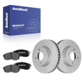 thumbnail image 1 of AutoShack Front Vented Coated Brake Rotors + Premium Ceramic Pads 6-PC Brake Kit Replacement for 2007-2010 Nissan Sentra 2009-2010 Nissan Cube ArmorStop 11.02" (279.8 mm), 1 of 5