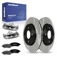 thumbnail image 1 of AutoShack Front Brake Rotors, Premium Pads & Calipers for Nissan, Frontier 2005-2024 Xterra 2005-2015 Pathfinder 2005-2012, 4WD RWD V6 3.8L 4.0L - Coated - ArmorStop - 11.64" (295.6 mm), 6-Lug, 1 of 5