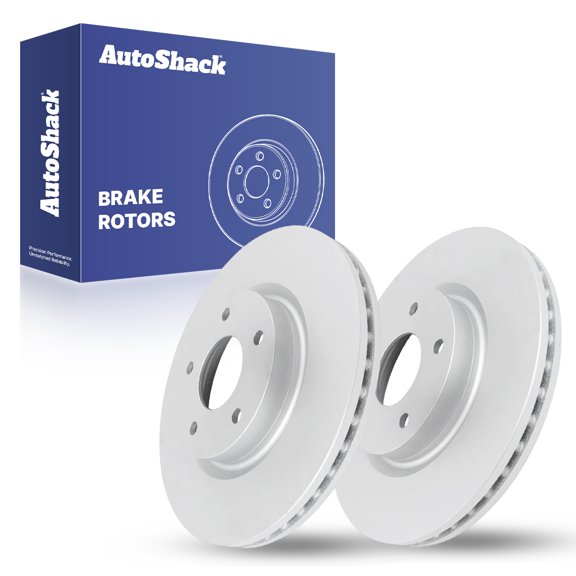 AutoShack Front Brake Rotors for Nissan, Altima 2013-2024, AWD FWD L4 2.0L 2.5L V6 3.5L - Coated - ArmorStop - 11.65" (296 mm), 5-Lug