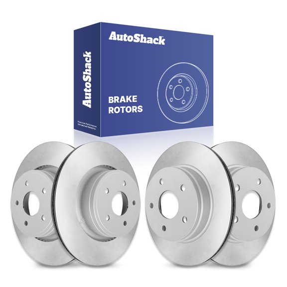 AutoShack Front & Rear Brake Rotors | Replacement for 2002-2018 Ram 1500 2004-2009 Dodge Durango 2007-2009 Chrysler Aspen 3.0L 3.6L 3.7L 4.7L 5.7L 5.9L V8 4WD RWD | Coated | 4-PC Set | ArmorStop