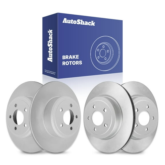 AutoShack Front & Rear Brake Rotors | Replacement for 2007 Dodge Magnum 2010 2012 2013 2021 2022 Charger 2012-2018 2021-2023 Challenger 2005 2010 Chrysler 300 RWD | Coated | 4-PC Set | ArmorStop