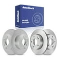 thumbnail image 1 of AutoShack Front Vented & Rear Solid Coated Brake Rotors 4-PC Set Replacement for 2010-2013 Kia Forte 2010-2011 Kia Soul ArmorStop, 1 of 5