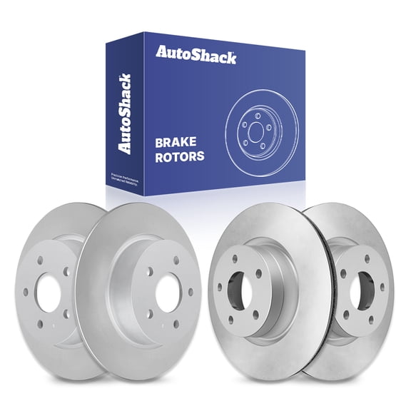AutoShack Front & Rear Brake Rotors for Ford, Escape 2013-2016 C-Max 2013-2017, FWD AWD L4 1.6L 2.0L 2.5L - Coated - ArmorStop