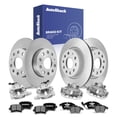 thumbnail image 1 of AutoShack Front & Rear Brake Rotors, Ceramic Pads & Calipers for Volkswagen, Jetta 2006-2009 Rabbit 2006-2009, FWD L4 1.9L L5 2.5L - Coated - ArmorStop, 1 of 4