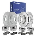 thumbnail image 1 of AutoShack Front Vented & Rear Solid Coated Brake Rotors + CeramicPads + Calipers 16-PC Brake Kit Replacement for 2010-2011 Kia Soul ArmorStop, 1 of 4
