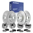 thumbnail image 1 of AutoShack Front Vented & Rear Solid Coated Brake Rotors + CeramicPads + Calipers 16-PC Brake Kit Replacement for 2011-2017 Honda Odyssey ArmorStop, 1 of 5