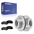 thumbnail image 1 of AutoShack Front Vented Coated Brake Rotors + Premium Ceramic Pads 6-PC Brake Kit Replacement for 2011-2012 Ford F-250 Super Duty 2008-2009 Ford F-250 Super Duty ArmorStop 13.66" (347 mm), 1 of 5