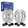 thumbnail image 1 of AutoShack Front Vented & Rear Solid Coated Brake Rotors + Premium Ceramic Brake Pads 12-PC Brake Kit Replacement for 2014-2016 Mazda 3 2014 Mazda 3 Sport ArmorStop, 1 of 5