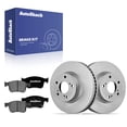 thumbnail image 1 of AutoShack Front Vented Coated Brake Rotors + Premium Ceramic Pads 6-PC Brake Kit Replacement for 2018-2024 Honda Accord 2022-2025 Honda Civic 2023-2025 Acura Integra ArmorStop 12.28" (312 mm), 1 of 5