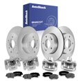 thumbnail image 1 of AutoShack Front Vented & Rear Solid Coated Brake Rotors + Premium Ceramic Pads + Calipers 16-PC Brake Kit Replacement for 2010-2011 Kia Soul ArmorStop, 1 of 4