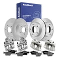thumbnail image 1 of AutoShack Front Vented & Rear Solid Coated Brake Rotors + Premium Ceramic Pads + Calipers 16-PC Brake Kit Replacement for 2012-2013 Mazda 3 Sport 2010 Mazda 3 Sport ArmorStop, 1 of 5