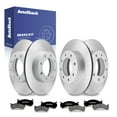 thumbnail image 1 of AutoShack Front & Rear Brake Rotors & Premium Pads for Chevrolet, Silverado 2500 1999-2004 Suburban 2500 2000-2006, 2008-2013, 4WD RWD V8 5.3L 6.0L 8.1L - Coated - ArmorStop, 1 of 5
