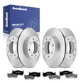 thumbnail image 1 of AutoShack Front Vented & Rear Vented Coated Brake Rotors + Premium Ceramic Brake Pads 12-PC Brake Kit Replacement for 2003-2009 Hummer H2 2000-2007 Chevrolet Suburban 2500 ArmorStop, 1 of 5