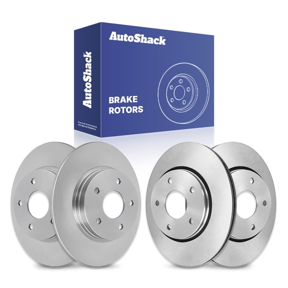 AutoShack Front & Rear Brake Rotors for Dodge & Chrysler, Grand Caravan 2008-2016 Town & Country 2008-2016 Journey 2009-2011, FWD AWD L4 2.4L V6 3.3L 3.5L 3.6L 3.8L 4.0L - Coated - ArmorStop