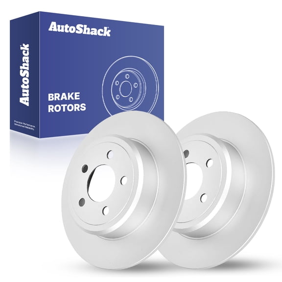 AutoShack Rear Brake Rotors for Dodge & Chrysler, Charger 2006-2023 300 2005-2023 Challenger 2009-2023, RWD AWD V6 2.7L 3.5L 3.6L V8 5.7L 6.2L 6.4L - Coated - ArmorStop - 12.59" (319.9 mm), 5-Lug