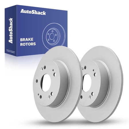 AutoShack Rear Brake Rotors for Honda & Acura, Accord 2005-2021, 2023 HR-V 2016-2022 Civic 2015 TSX 2009-2014, FWD AWD L4 1.5L 1.8L 2.0L 2.4L V6 3.0L 3.5L - Coated - ArmorStop - 11.1" (282 mm), 5-Lug