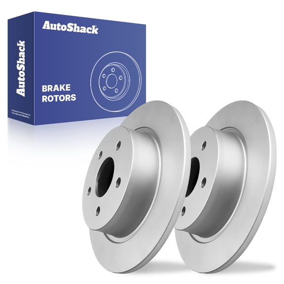 AutoShack Rear Brake Rotors for Ford, Escape 2013-2016 Transit Connect 2014-2018 C-Max 2013-2018, FWD AWD L4 1.6L 2.0L 2.5L - Coated - ArmorStop - 11.02" (279.8 mm), 5-Lug