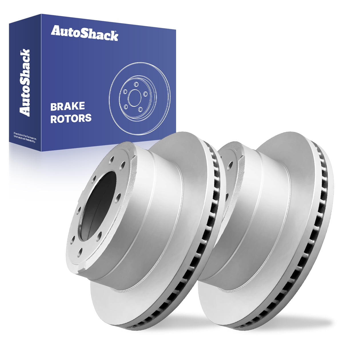 AutoShack Rear Brake Rotors for Ford, F-250 Super Duty 2012-2023 F-350 Super Duty 2012-2023, 4WD RWD V8 6.2L 6.7L 6.8L 7.3L - Coated - ArmorStop - 14.29" (363 mm), 8-Lug