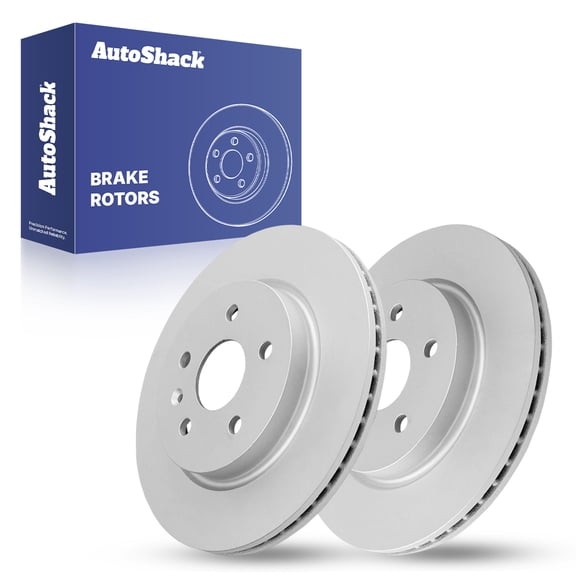 AutoShack 12.4" (315 mm) Rear Vented Brake Rotors Coated | Replacement for 2013-2015 Chevrolet Malibu 2014-2020 Chevrolet Impala 2010-2016 Buick LaCrosse 2011-2017 Buick Regal | 2-PC Set | ArmorStop