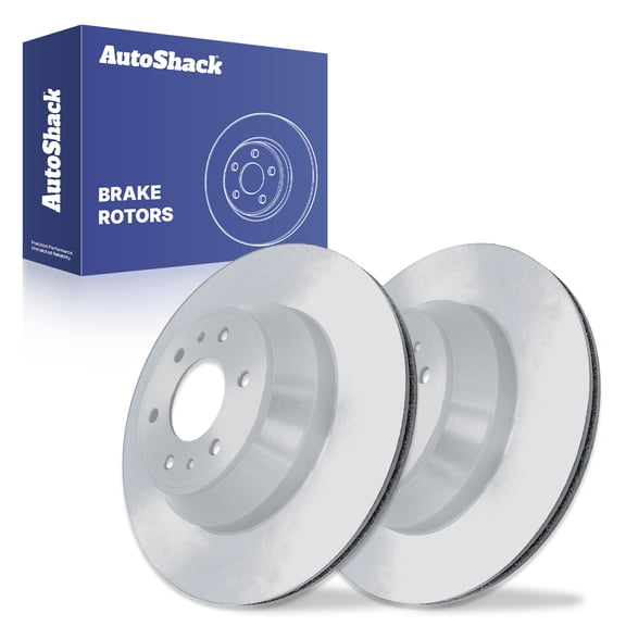 AutoShack 12.8" (325 mm) Rear Vented Brake Rotors Coated | Replacement for 2002-2009 Chevrolet Trailblazer 2002-2009 GMC Envoy 2005-2009 Saab 9-7x 2004-2007 Buick Rainier | 2-PC Set | ArmorStop