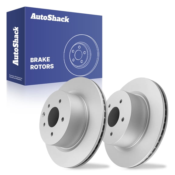 AutoShack Rear Brake Rotors for Nissan & INFINITI, Maxima 2009-2014, 2016-2023 G37 2009-2013 G35 2004-2008 370Z 2009-2020, AWD RWD FWD V6 3.5L 3.7L - Coated - ArmorStop - 12.11" (307.7 mm), 5-Lug