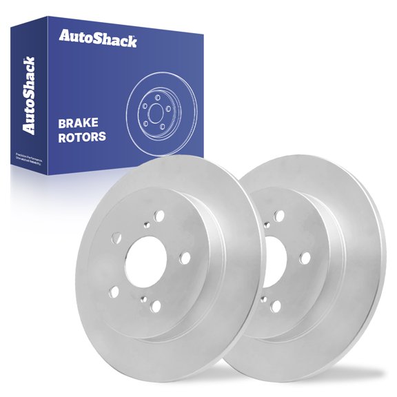 AutoShack Rear Brake Rotors for Toyota, RAV4 2019-2024 Camry 2018-2025 Corolla Cross 2022-2024 C-HR 2018-2022, FWD AWD L4 2.0L 2.5L V6 3.5L - Coated - ArmorStop - 11.06" (281 mm), 5-Lug