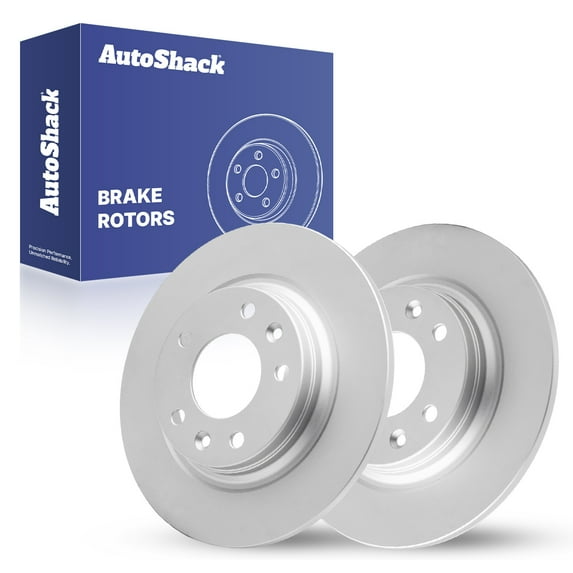 AutoShack Rear Brake Rotors for Ford & Lincoln, Fusion 2012 MKZ 2012, AWD FWD L4 2.5L V6 3.0L 3.5L - Coated - ArmorStop - 11.01" (279.6 mm), 5-Lug