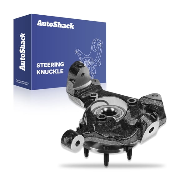 AutoShack Front Loaded Steering Knuckle and Wheel Hub Bearing Assembly - Passenger Side for Chevrolet, Silverado 1500 1999-2006, 4WD AWD V6 4.3L V8 4.8L 5.3L 6.0L - with ABS