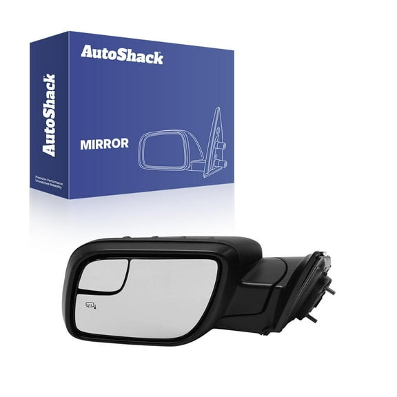 AutoShack Side View Mirror Power Heated Black | Replacement for 2011-2015 Ford Explorer | Driver Side | 1-PC