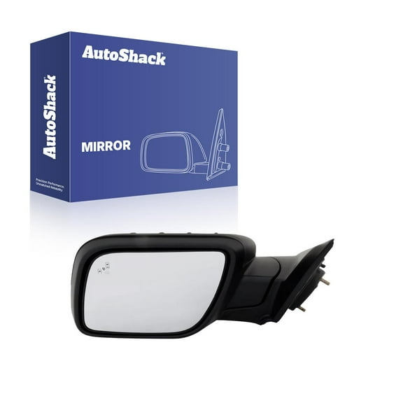AutoShack Side View Mirror Power Heated Black | Replacement for 2011-2015 Ford Explorer | Driver Side | 1-PC