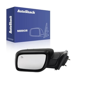 AutoShack Side View Mirror Power Heated Black for Ford, Explorer 2016-2019, L4 2.3L V6 3.5L, Driver Side