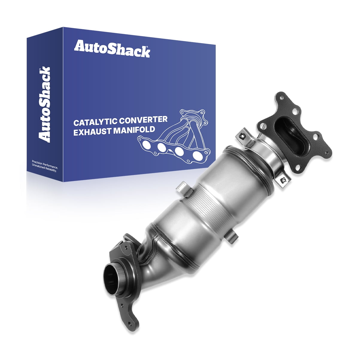 AutoShack Exhaust Manifold Catalytic Converter Kit | Replacement for 2006-2011 Honda Civic | 2-PC