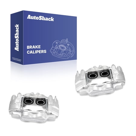 AutoShack Front Brake Calipers for Toyota, Tacoma 2005-2023 Tundra 2000-2006 4Runner 2003-2009 FJ Cruiser 2007-2014, 4WD RWD L4 2.7L V6 3.4L 3.5L 4.0L V8 4.7L, Left and Right, Pair