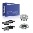 thumbnail image 1 of AutoShack Front Brake Calipers + Ceramic Brake Pads Replacement for 2005-2009 Ford Escape 2007-2009 Mercury Mariner 2008-2009 Mazda Tribute 2005-2006 Mazda Tribute 6-PC Kit, 1 of 5
