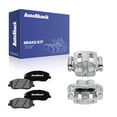 thumbnail image 1 of AutoShack Front Brake Calipers + Ceramic Brake Pads Replacement for 2007-2009 Hyundai Santa Fe 2013-2016 Hyundai Santa Fe 6-PC Kit, 1 of 5