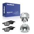 thumbnail image 1 of AutoShack Front Brake Calipers + Ceramic Brake Pads Replacement for 2012-2018 Ford Focus 2013 Ford Escape 6-PC Kit, 1 of 4