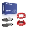 thumbnail image 1 of AutoShack Front Brake Calipers Red Powder-Coated + Ceramic Brake Pads Replacement for 2005-2015 Toyota Tacoma 6-PC Kit, 1 of 5