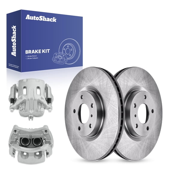 AutoShack Front Brake Rotors Calipers | Replacement for Nissan Murano 370Z INFINITI EX35 QX70 G25 QX50 M45 EX37 M35h Q70L 2007-2008 G35 2009-2013 G37 2011-2013 M37 M56 2015 Q40 | 4-PC Brake Kit
