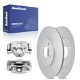 thumbnail image 1 of AutoShack Front Brake Rotors Calipers | Replacement for 2006-2009 Honda Accord 2009-2014 Acura TSX 2.4L 3.0L 3.5L V6 FWD | Coated | 4-PC Brake Kit | ArmorStop, 1 of 6