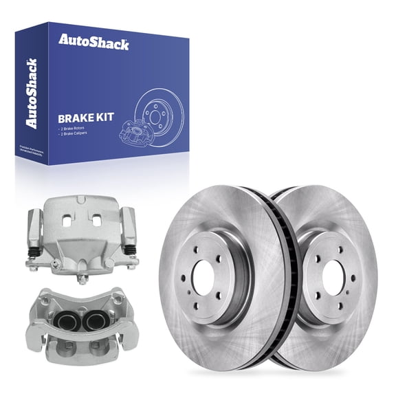 AutoShack Front Brake Rotors & Calipers for INFINITI, Q50 2022-2023 Q60 2019, AWD RWD V6 3.0L - 13.96" (354.6 mm), 5-Lug