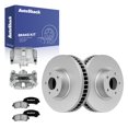 thumbnail image 1 of AutoShack Front Vented Coated Brake Rotors + Ceramic Pads + Calipers 8-PC Brake Kit Replacement for 2009-2014 Nissan Maxima 2016-2020 Nissan Maxima ArmorStop 12.59" (319.7 mm), 1 of 5