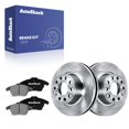 thumbnail image 1 of AutoShack Front Vented Brake Rotors + Ceramic Pads 6-PC Brake Kit Replacement for 2015-2016 Volkswagen Jetta 11.02" (279.9 mm), 1 of 4