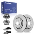thumbnail image 1 of AutoShack Front Vented Brake Rotors + Ceramic Pads + Hub Bearing Assembly 8-PC Brake Kit Replacement for 2018-2022 Lexus RX350L 2021-2022 Lexus RX350 12.91" (328 mm), 1 of 5