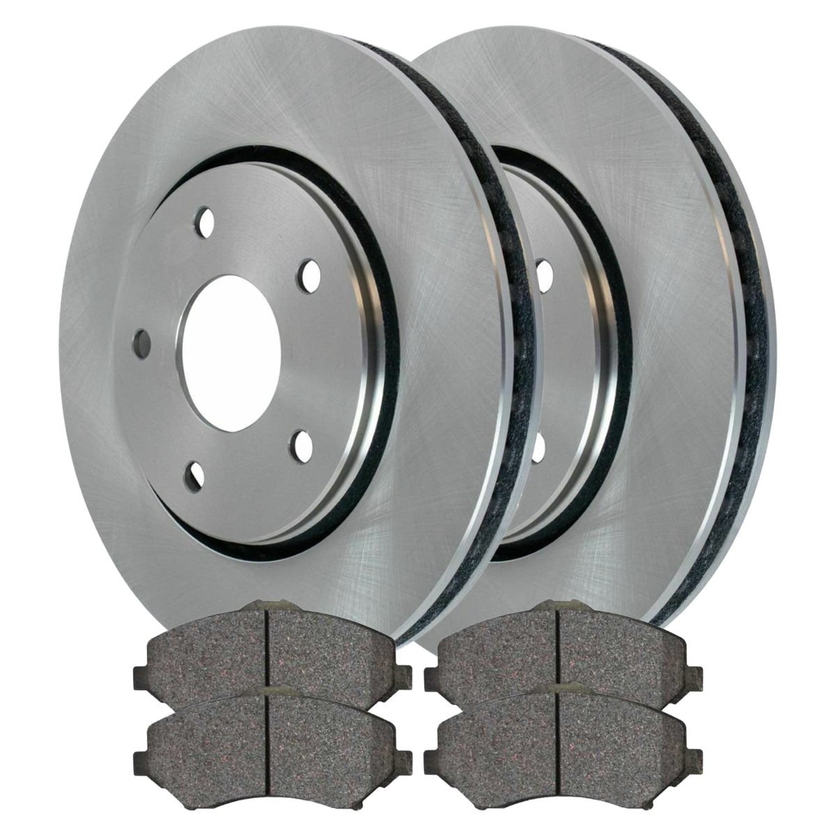 AutoShack Front Brake Rotors and Ceramic Pads Kit Driver and Passenger Side Replacement for 2009