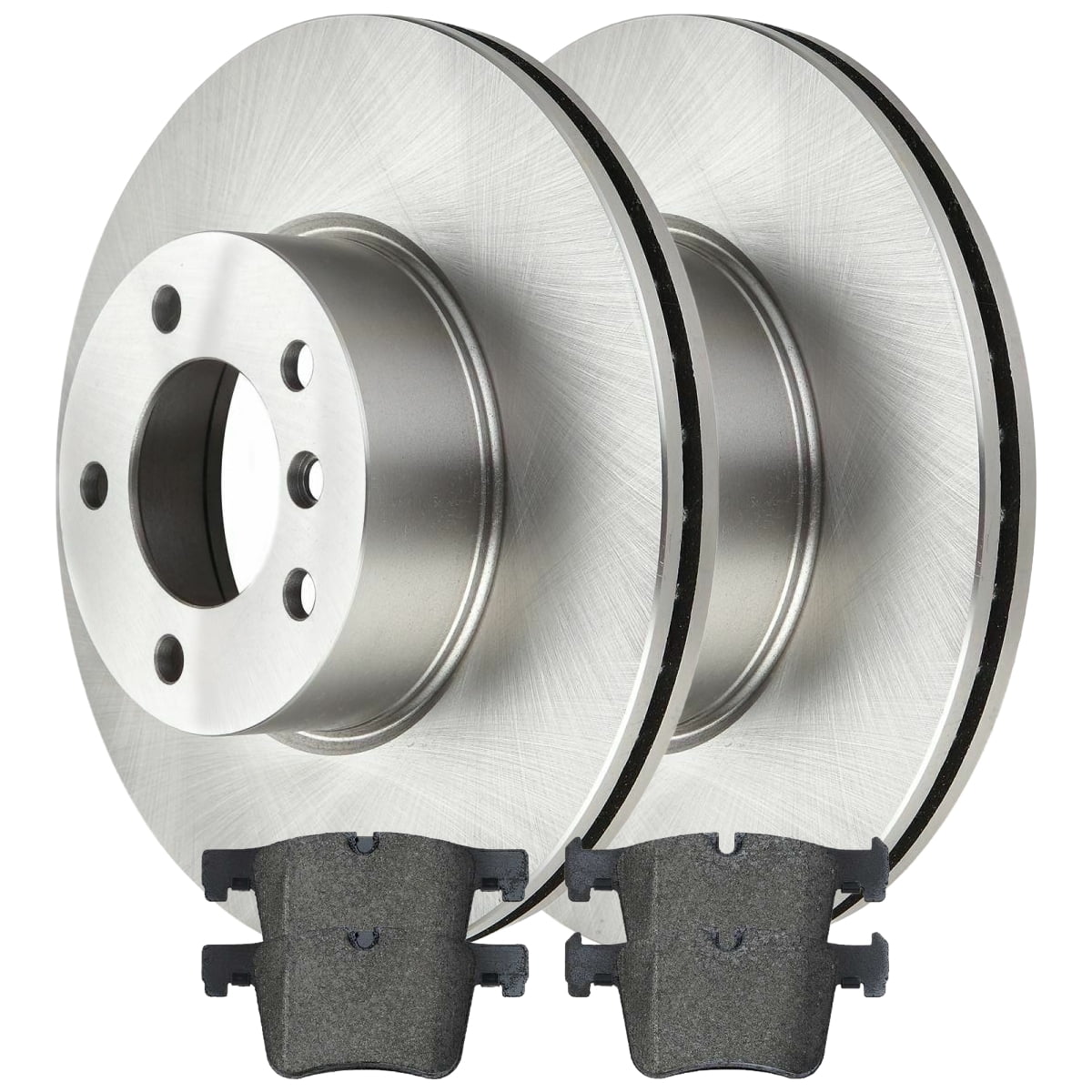 AutoShack Front Brake Rotors and Ceramic Pads Kit Driver and Passenger