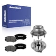 thumbnail image 1 of AutoShack Front Ceramic Brake Pads + Wheel Hub Bearing Assemblies with ABS Replacement for 2016-2019 Buick Cascada 2014-2016 Cadillac ELR 6-PC Kit, 1 of 4